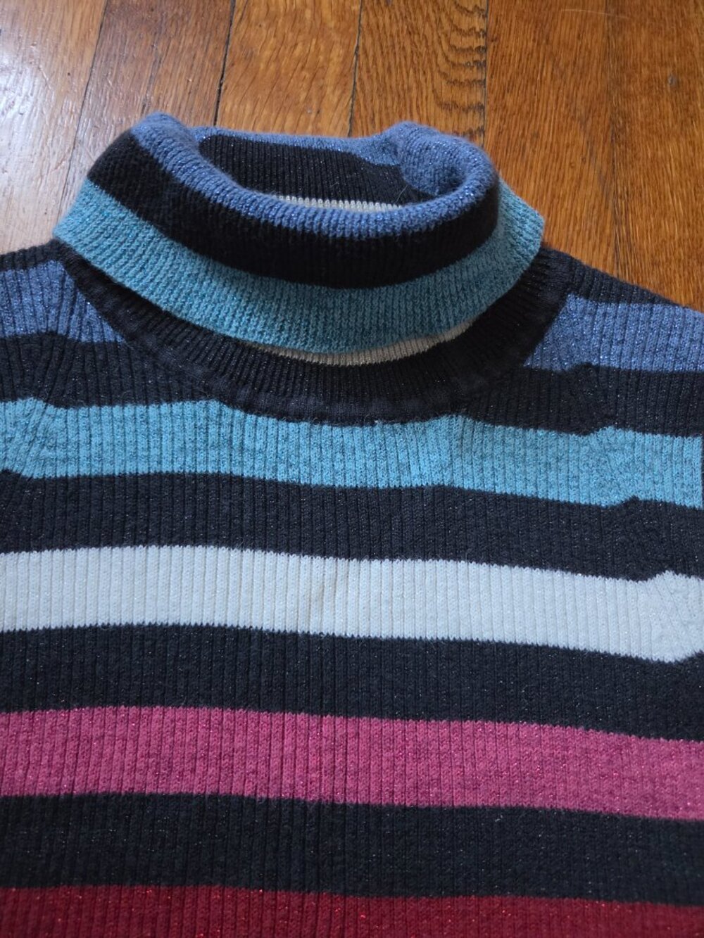 Striped Sweater 💙 ❤️ 💜 - Picture 3 of 10